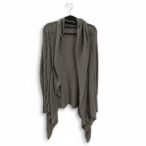Jennifer Lopez Gray Draped Cardigan